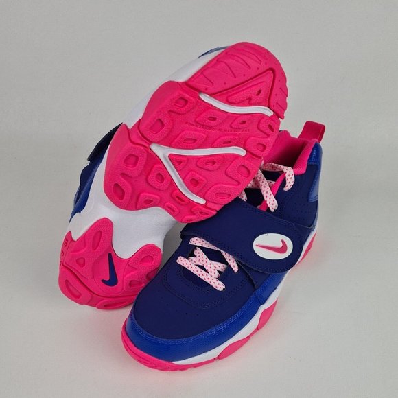Nike Air Mission Blue Pink Basketball  Shoes Athletic Leather - Picture 9 of 12